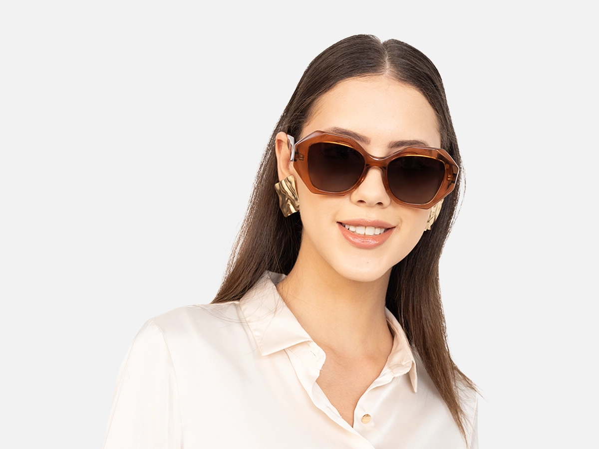 Oversized Brown Sunglasses-54