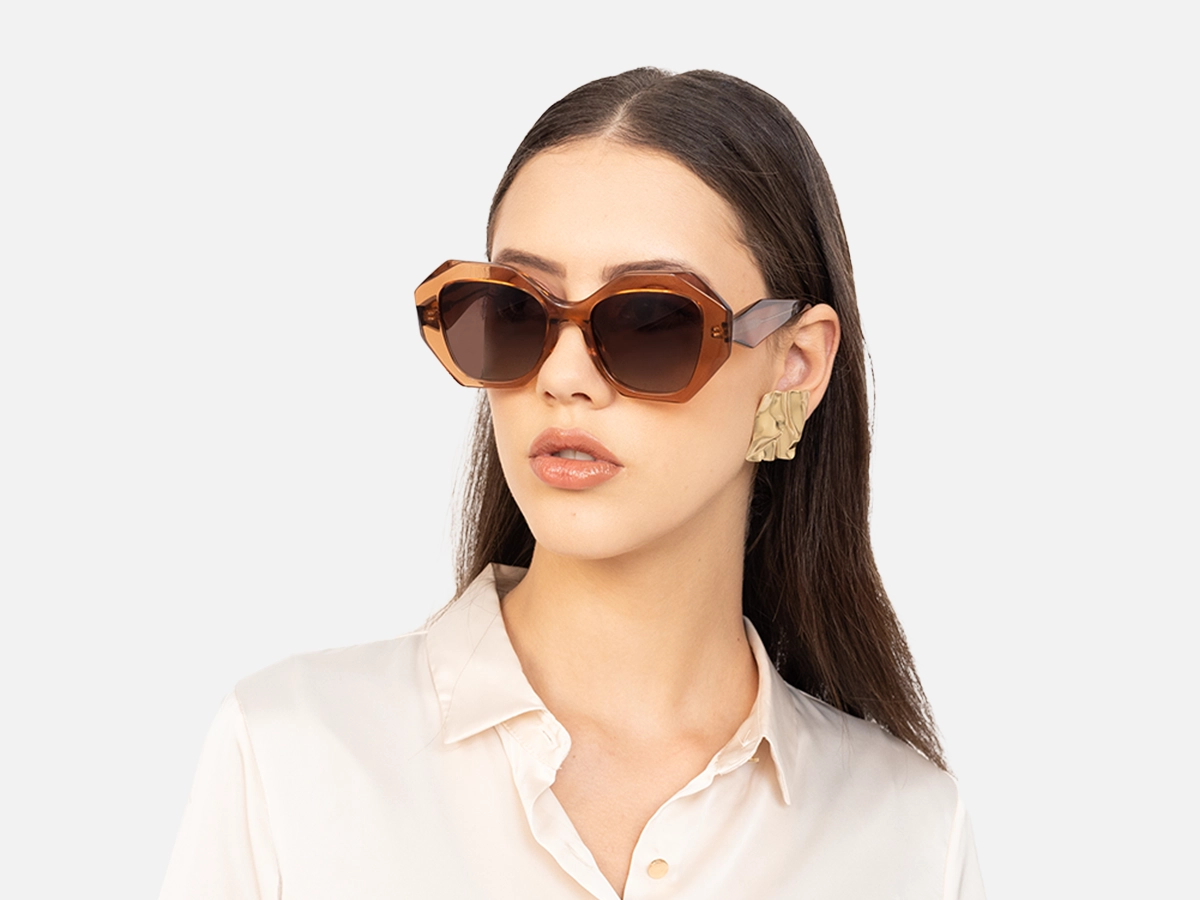 Oversized Brown Sunglasses-52