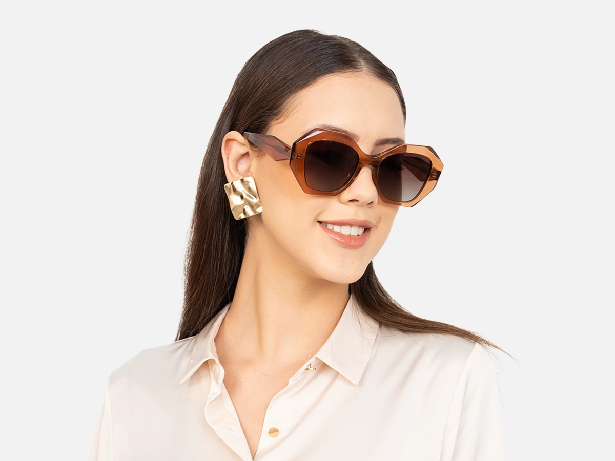 Oversized Brown Sunglasses-53
