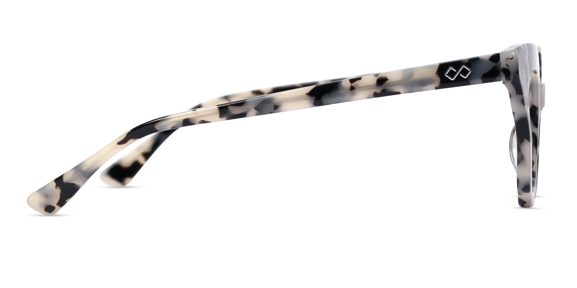 Beige Tortoise Full Rim Cat-Eye Glasses