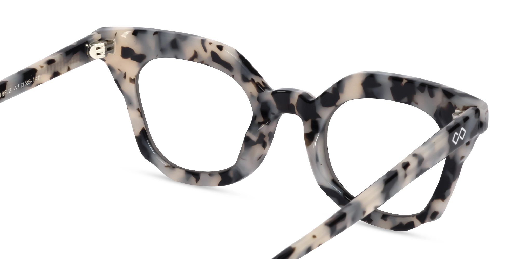Beige Tortoise Full Rim Cat-Eye Glasses