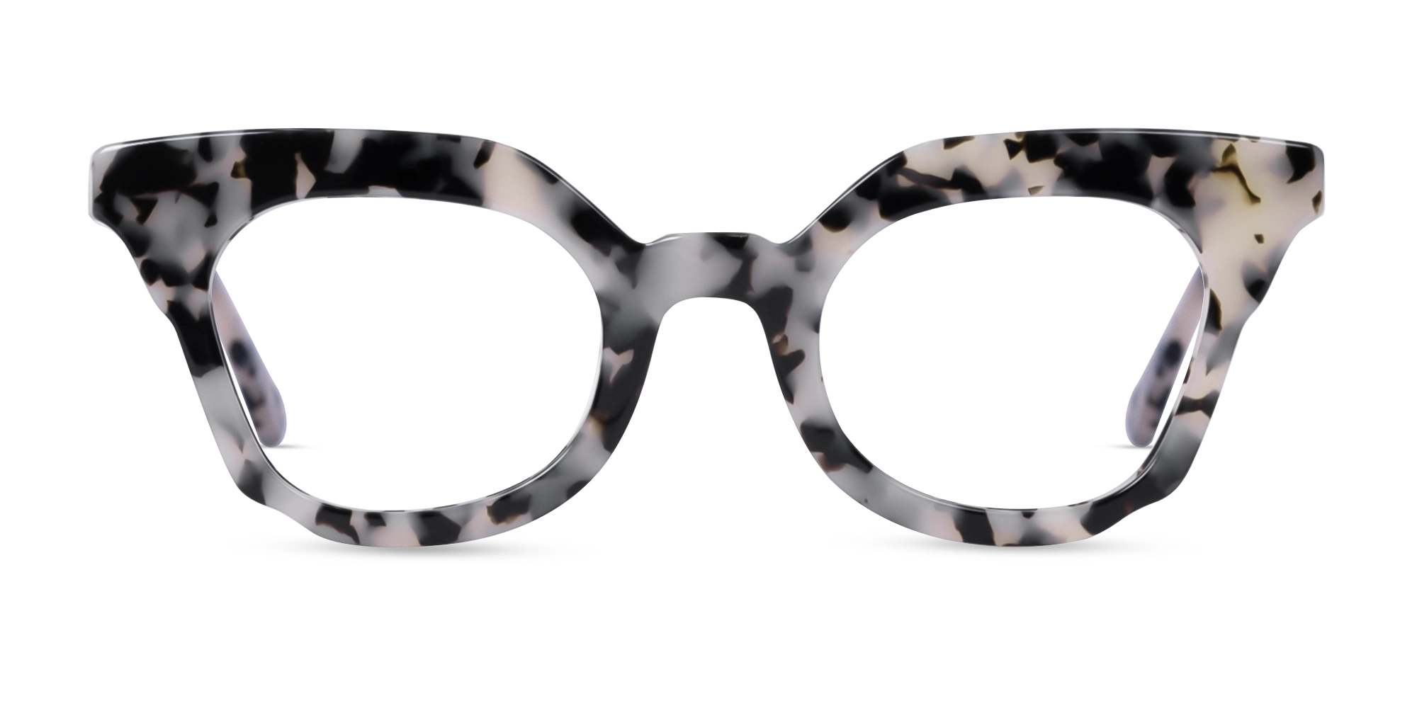 Beige Tortoise Full Rim Cat-Eye Glasses