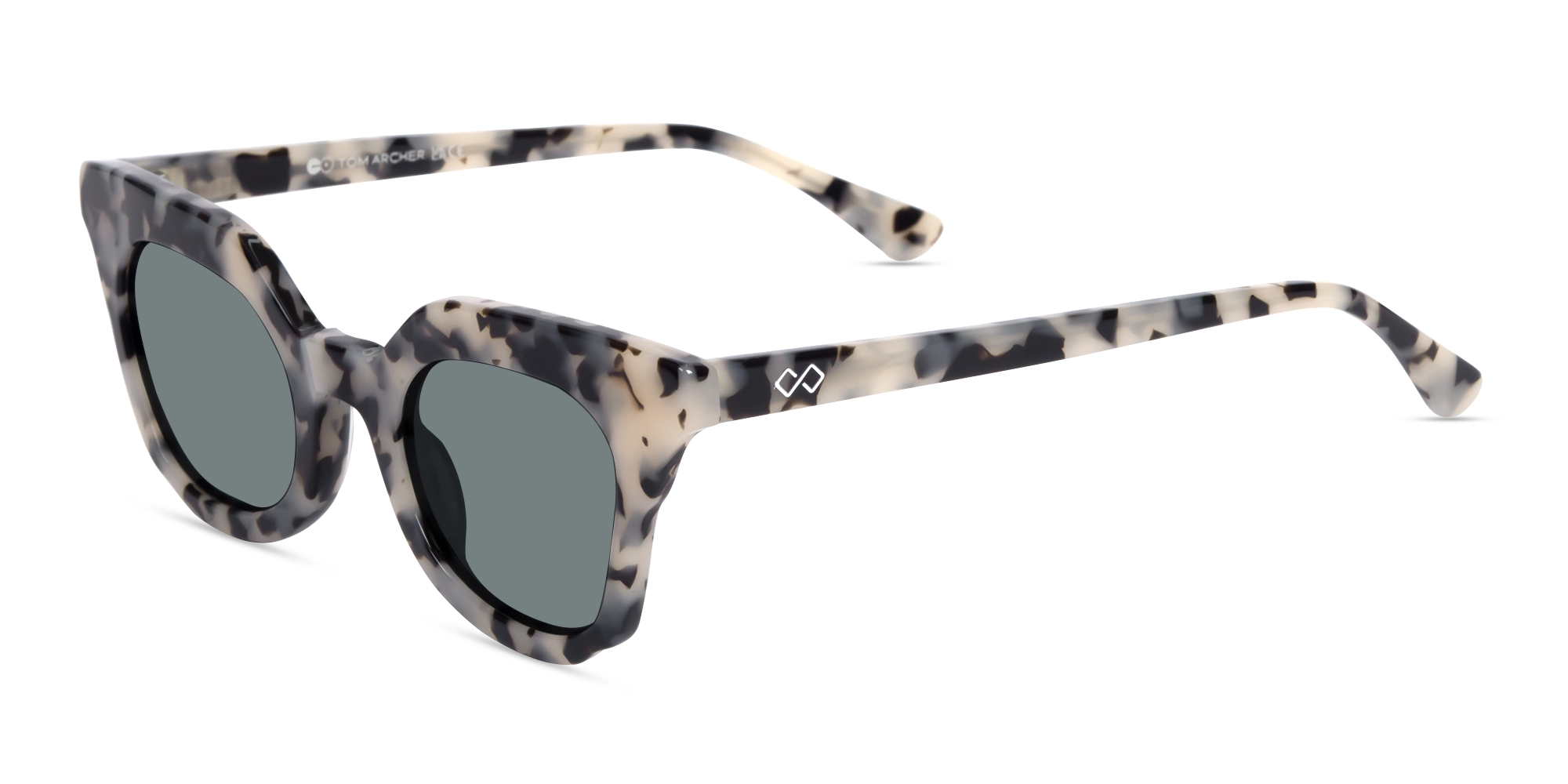Full Rim Cat-Eye Dark Grey Tinted Sunglasses-3