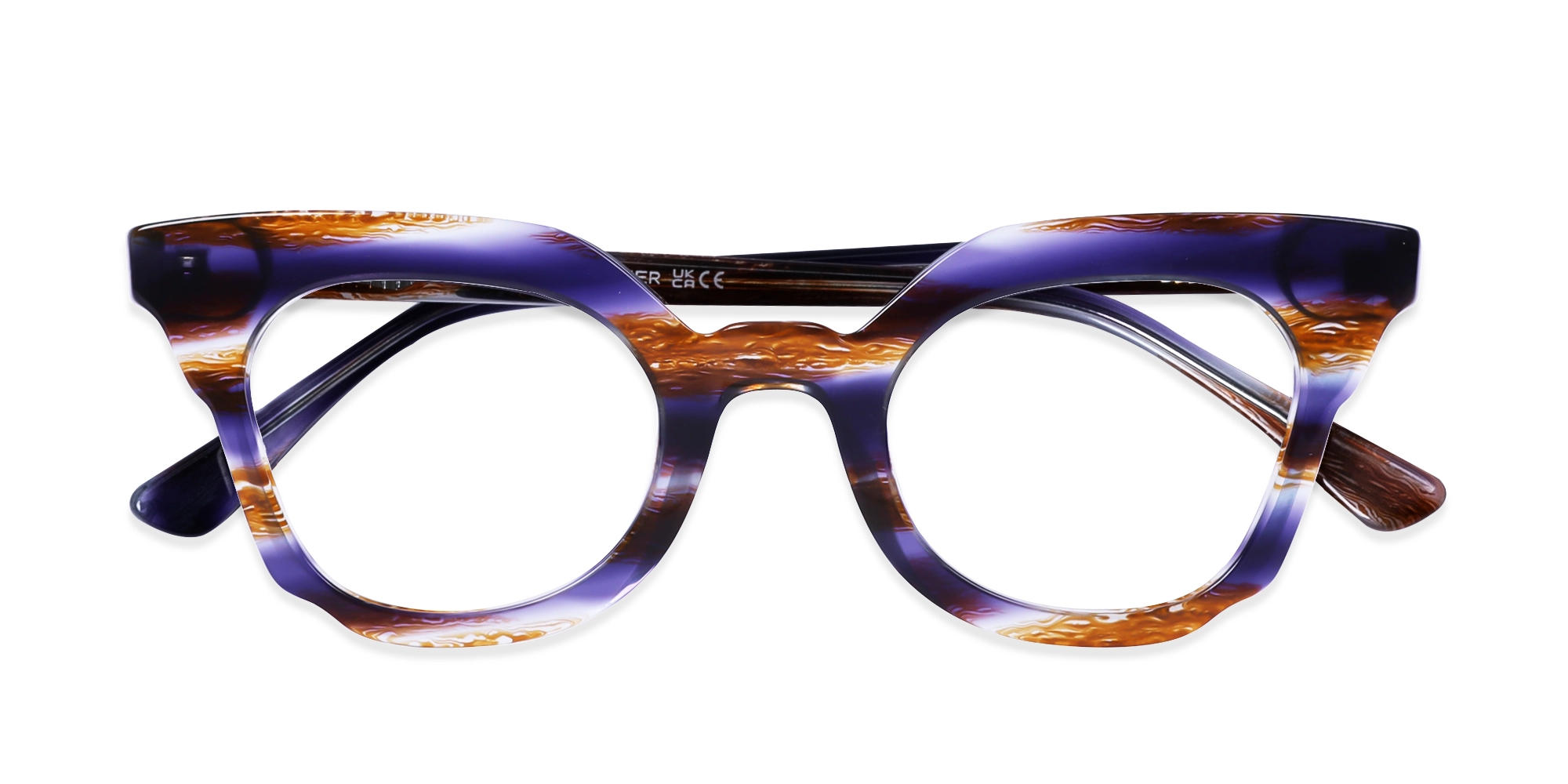 Galaxy Marble Cat-Eye Glasses