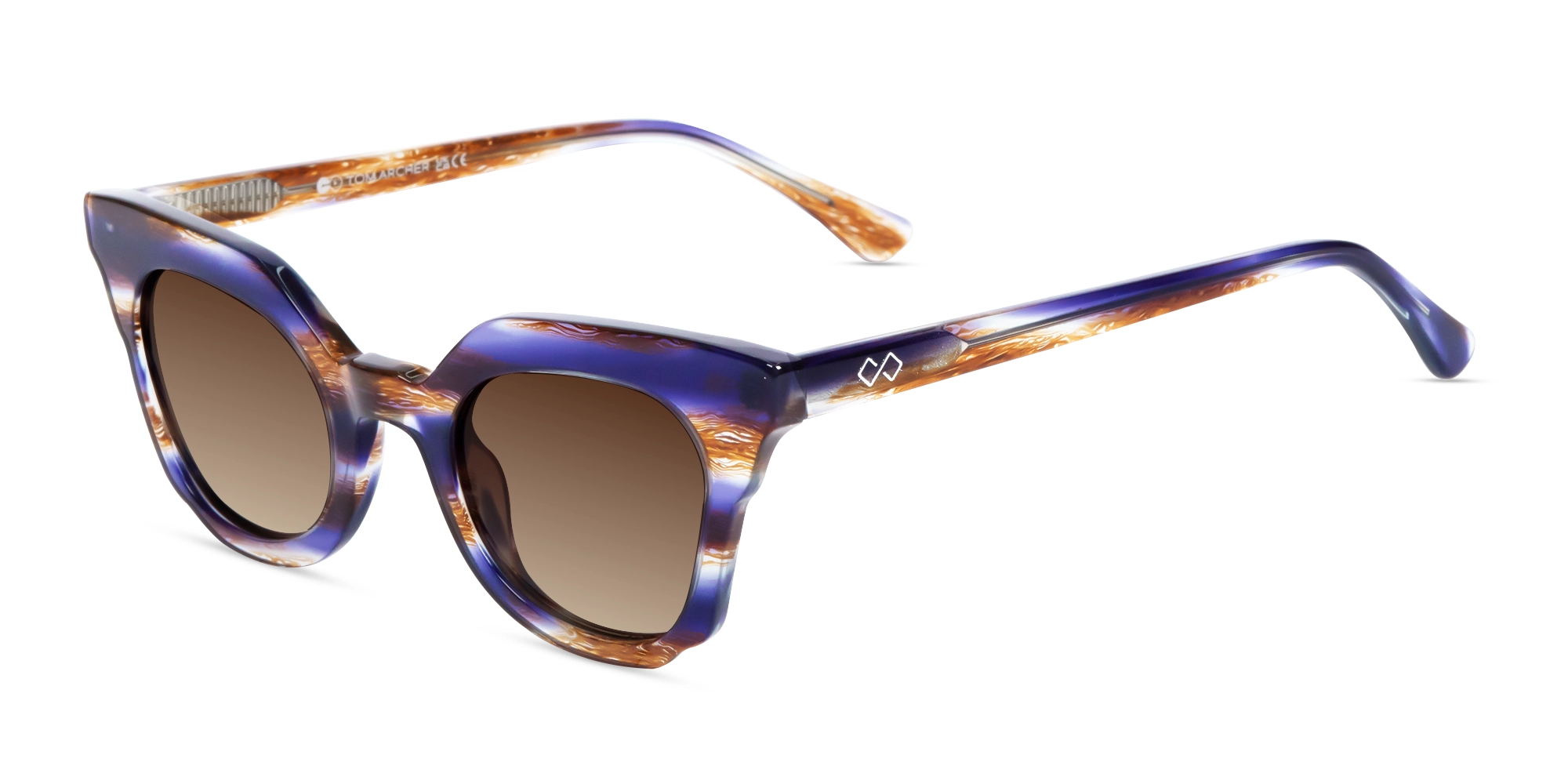 Galaxy Marble Frame With Brown Gradient Tint Sunglasses-3 Galaxy Marble Frame With Brown Gradient Tint Sunglasses-3