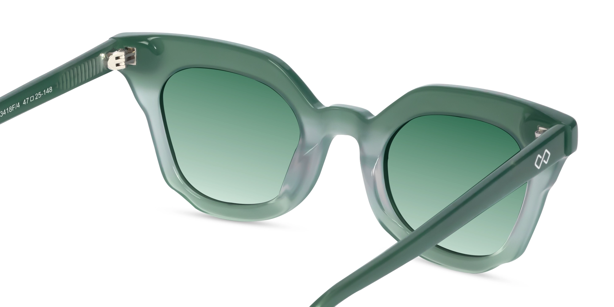 Cat-Eye Frame With Green Gradient Tint-5