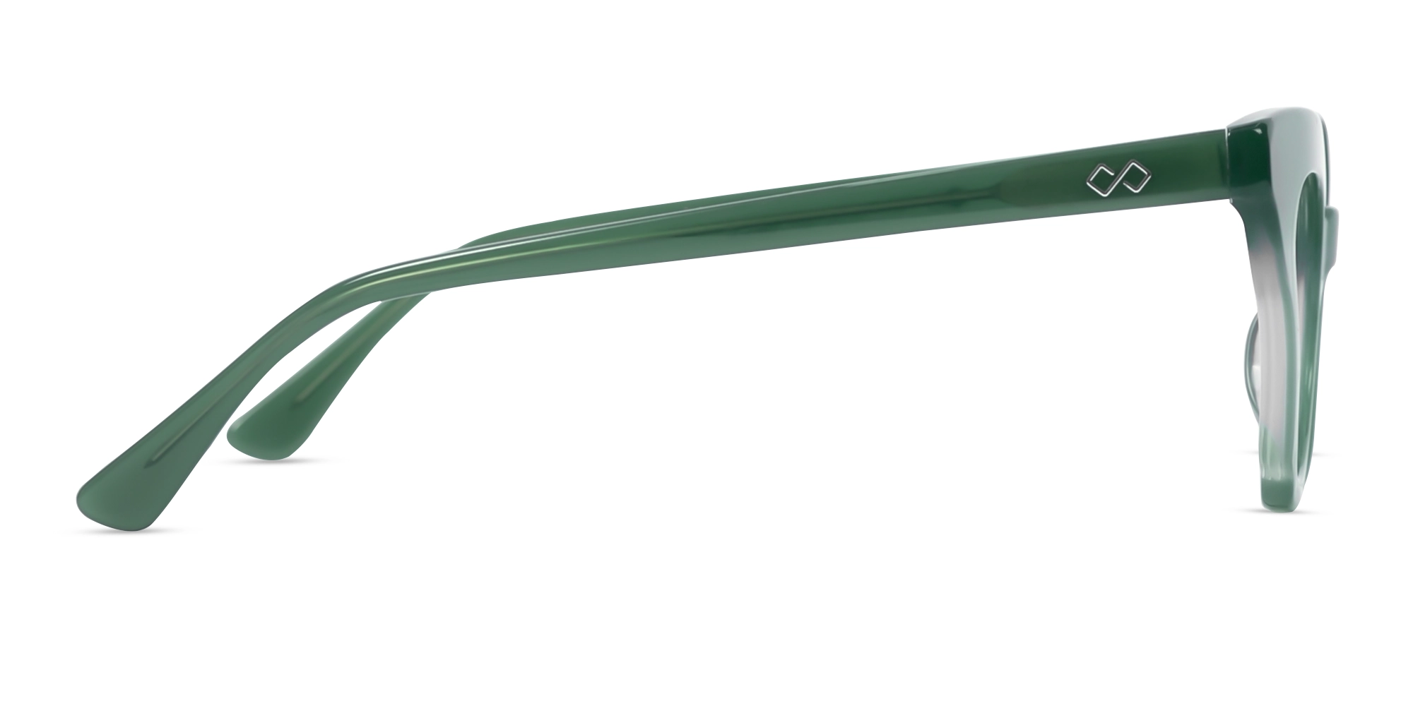 Cat-Eye Frame With Green Gradient Tint-4