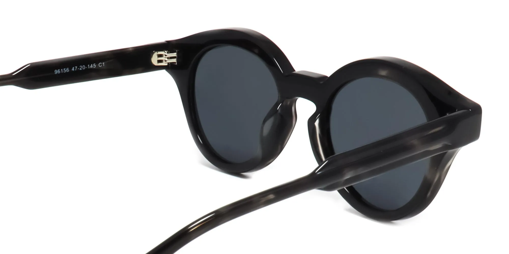 round tortoiseshell acetate sunglasses-2