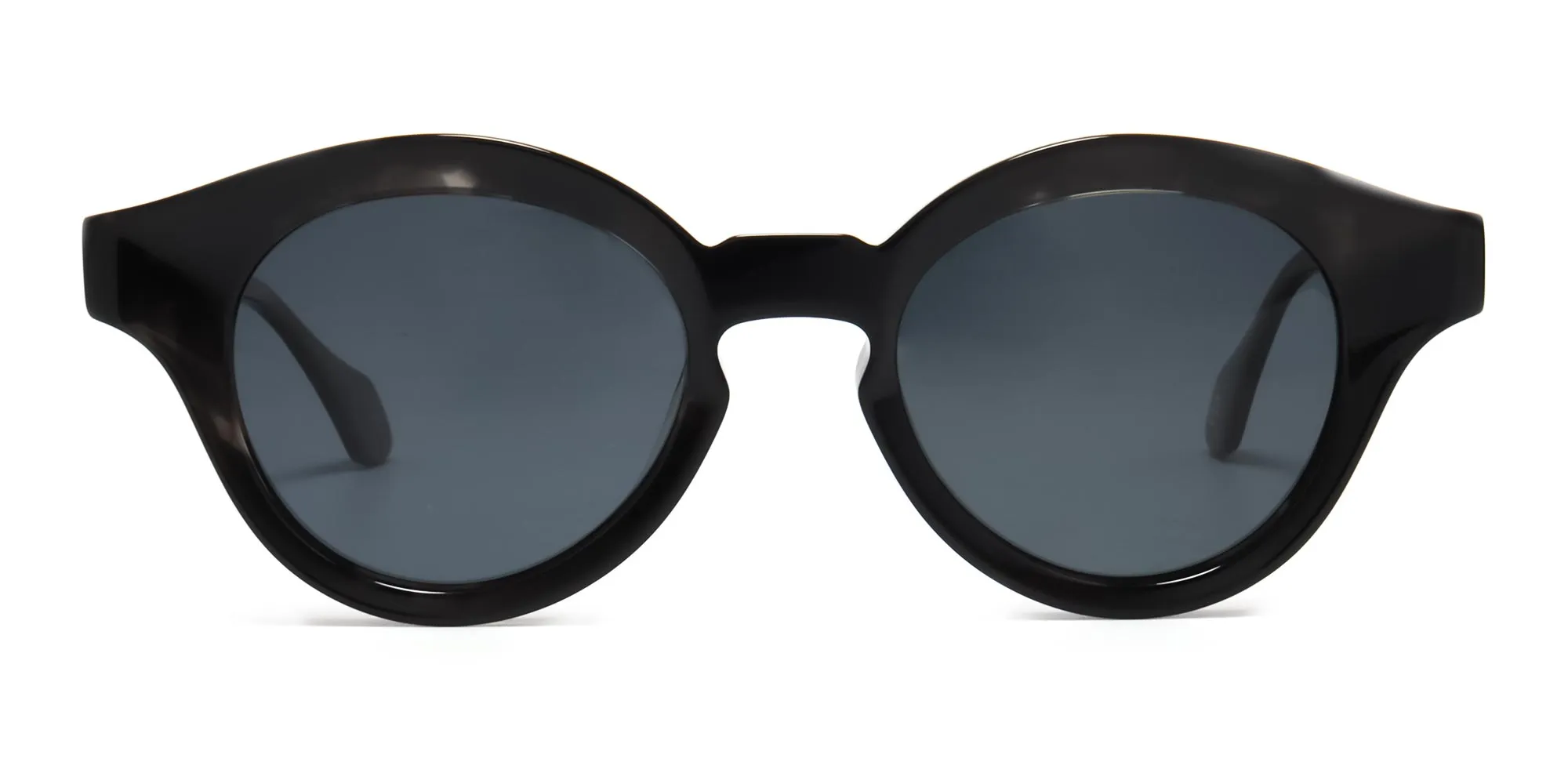 round tortoiseshell acetate sunglasses-2