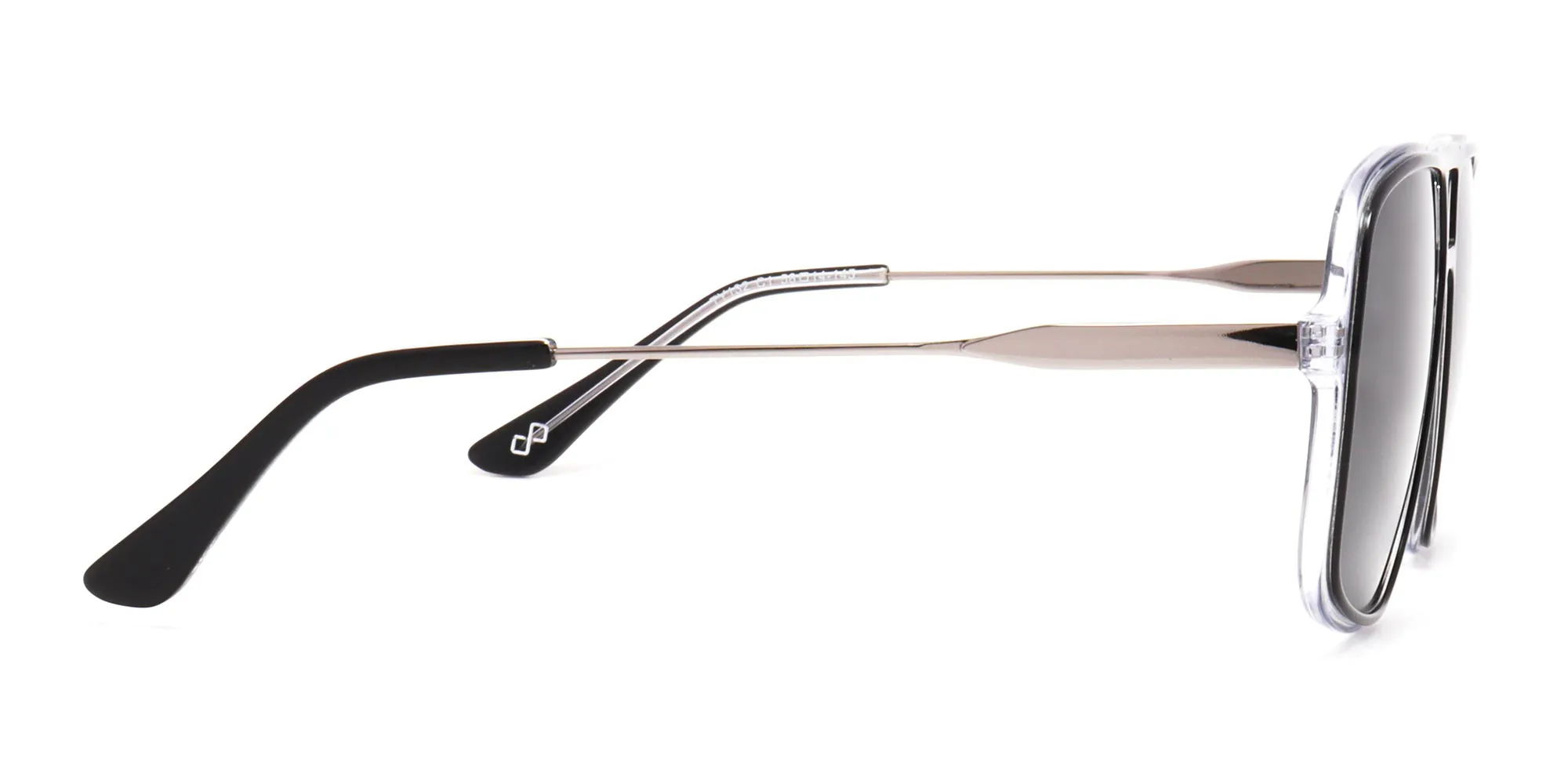 black oversized pilot sunglasses-2