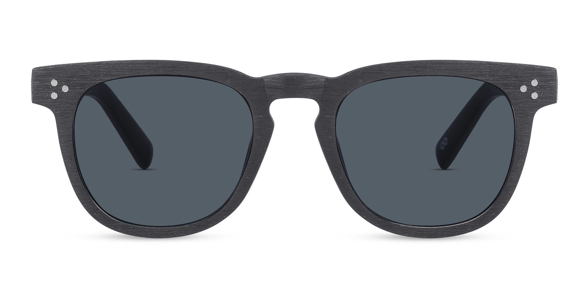 Wooden Charcoal Black Square Sunglasses Wooden Charcoal Black Square Sunglasses