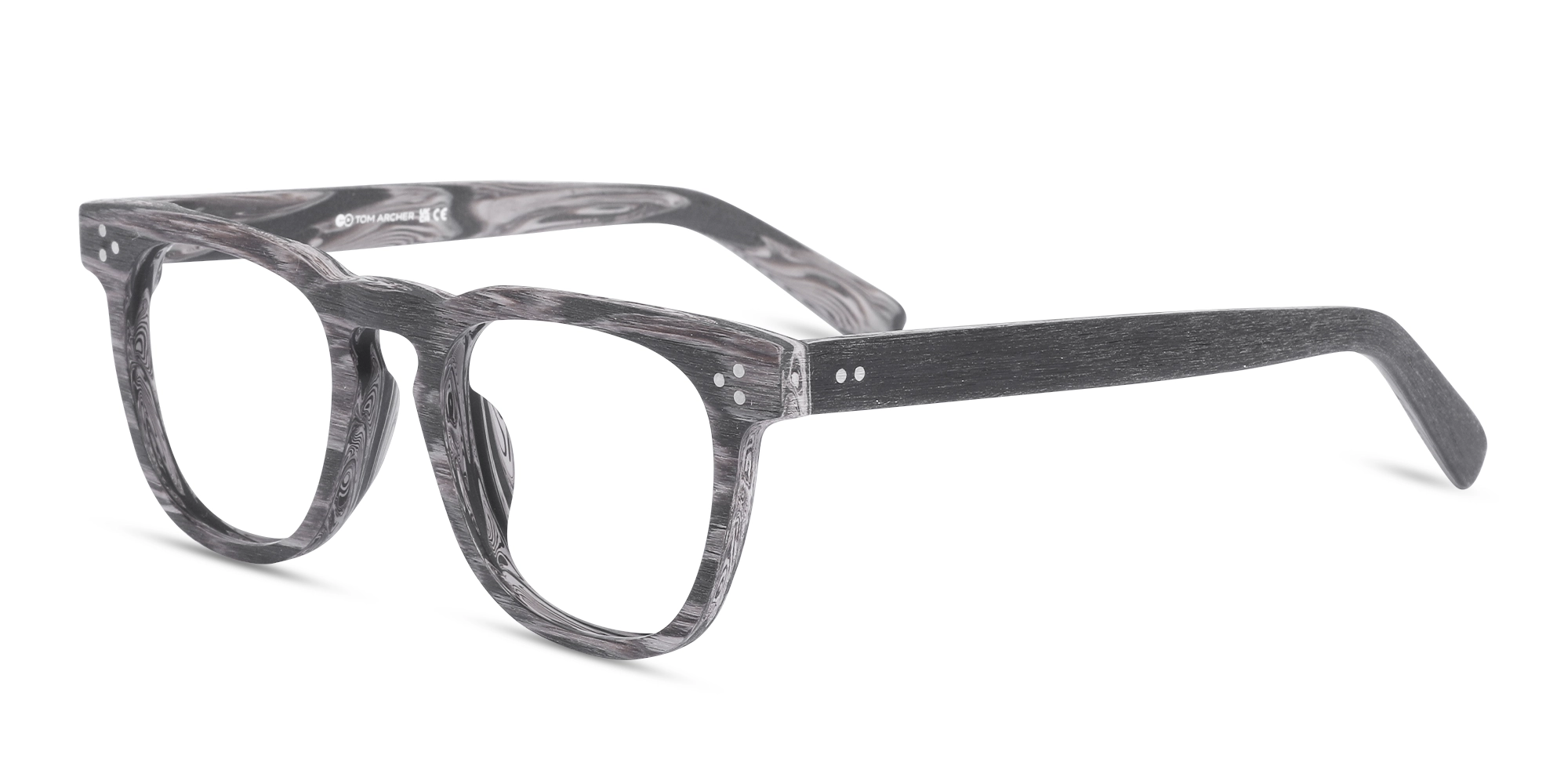 Wooden Full Rim Keyhole Bridge Glasses 3