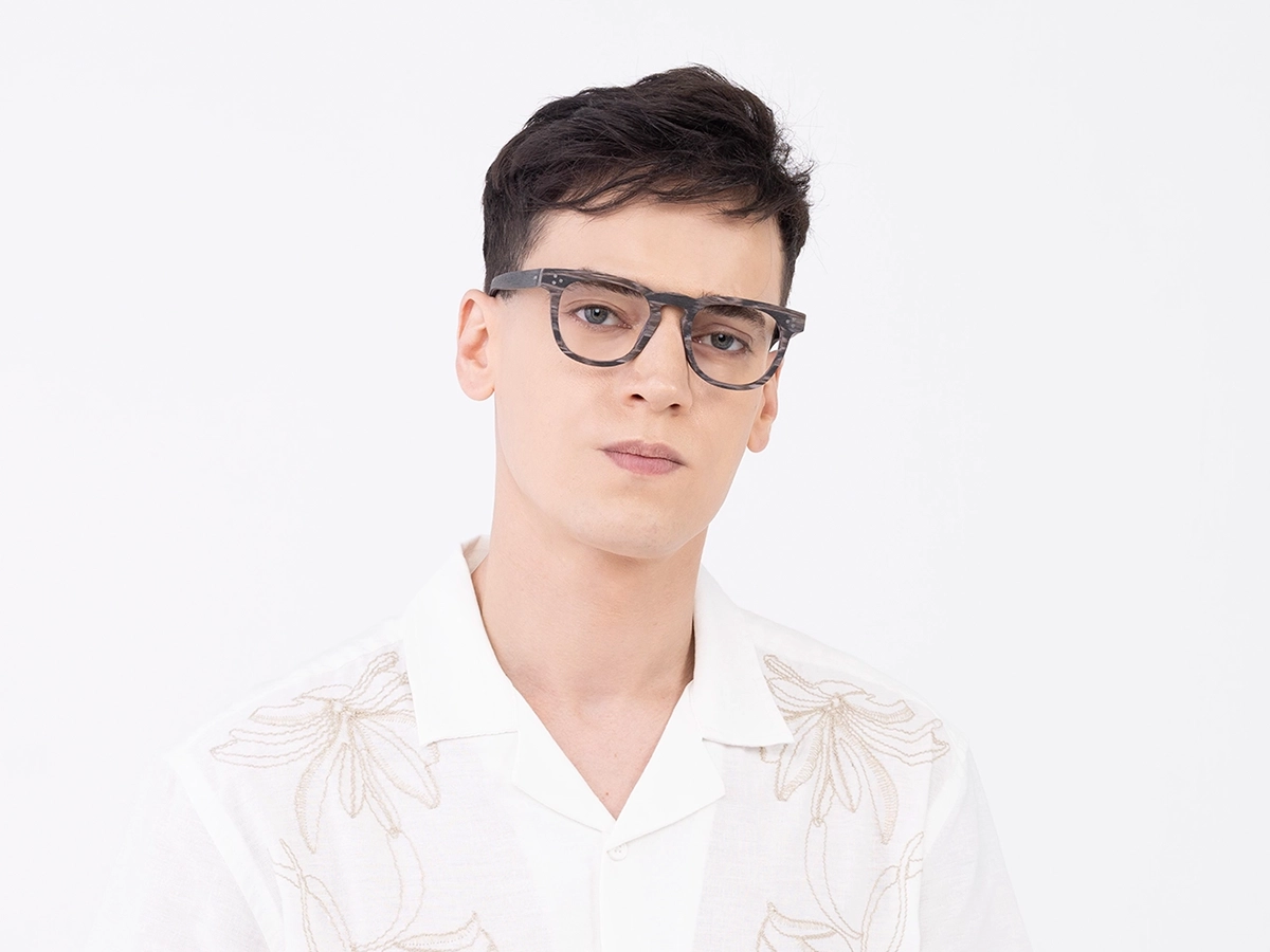 Wooden Full Rim Keyhole Bridge Glasses 41