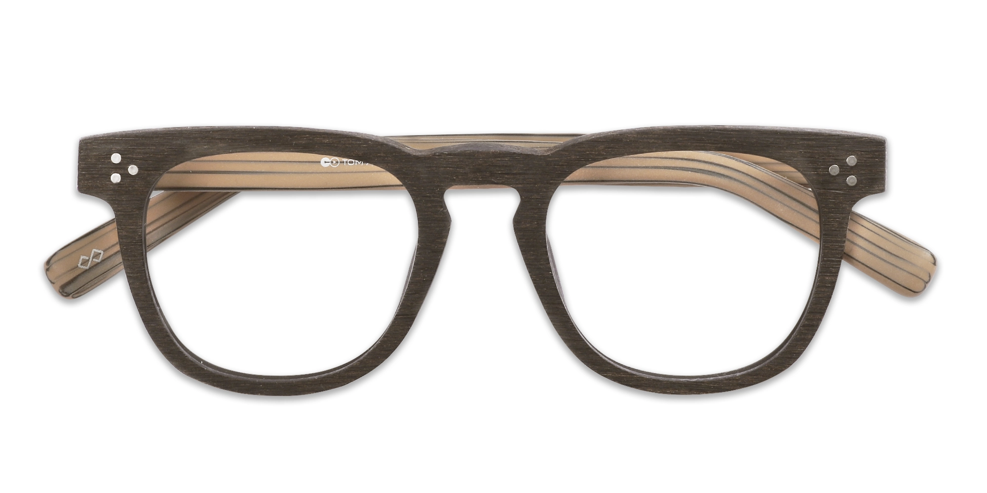 Wooden Square Keyhole Bridge Glasses 6