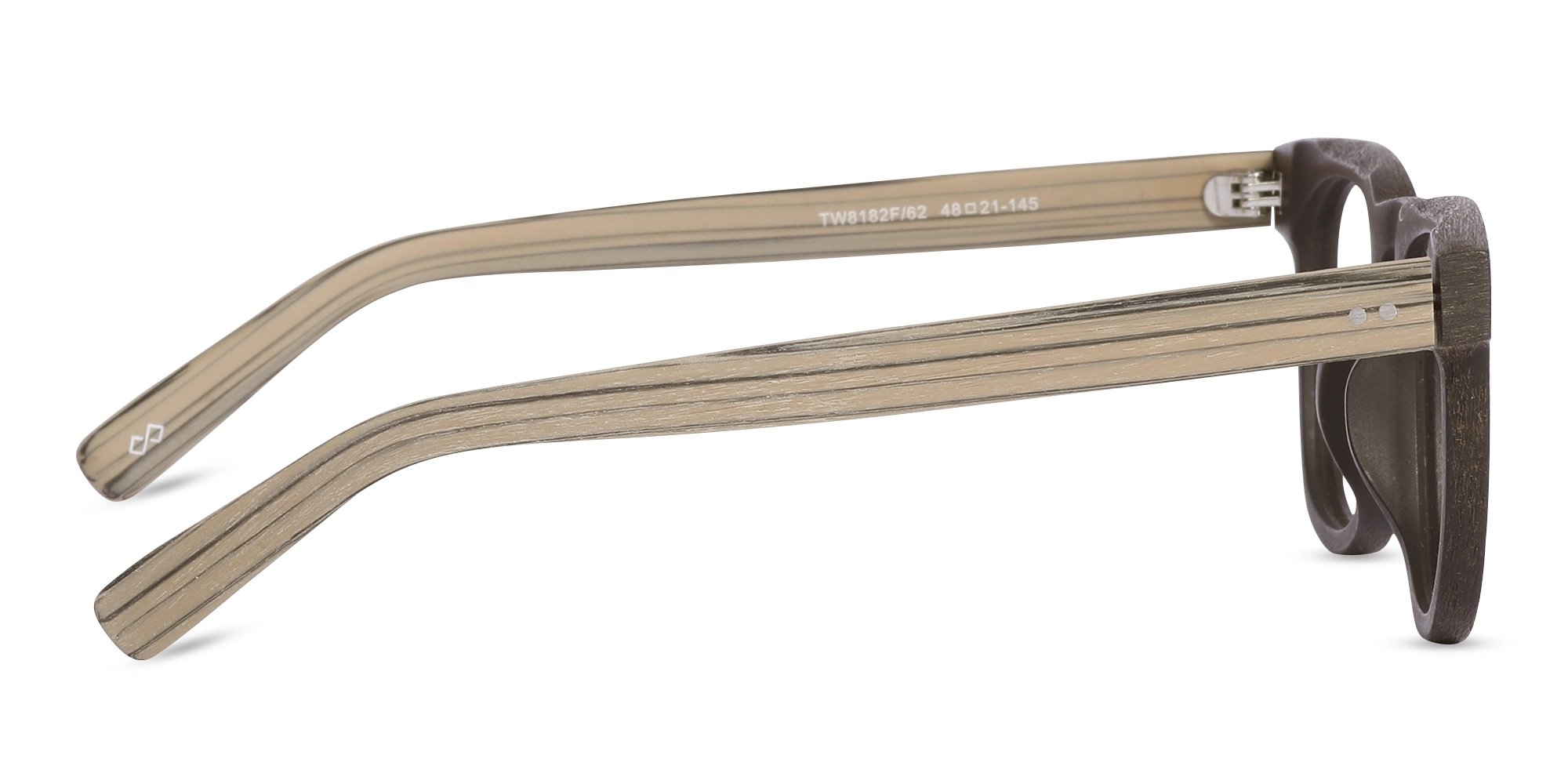 Wooden Square Keyhole Bridge Glasses 4