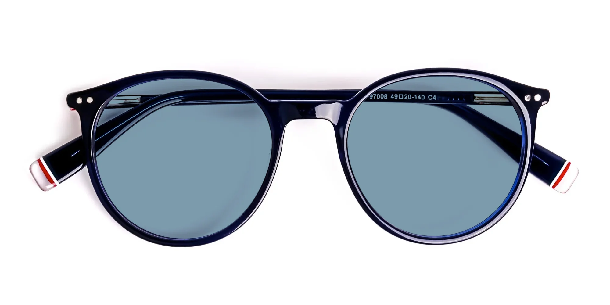 Full Rim Round Sunglasses-4