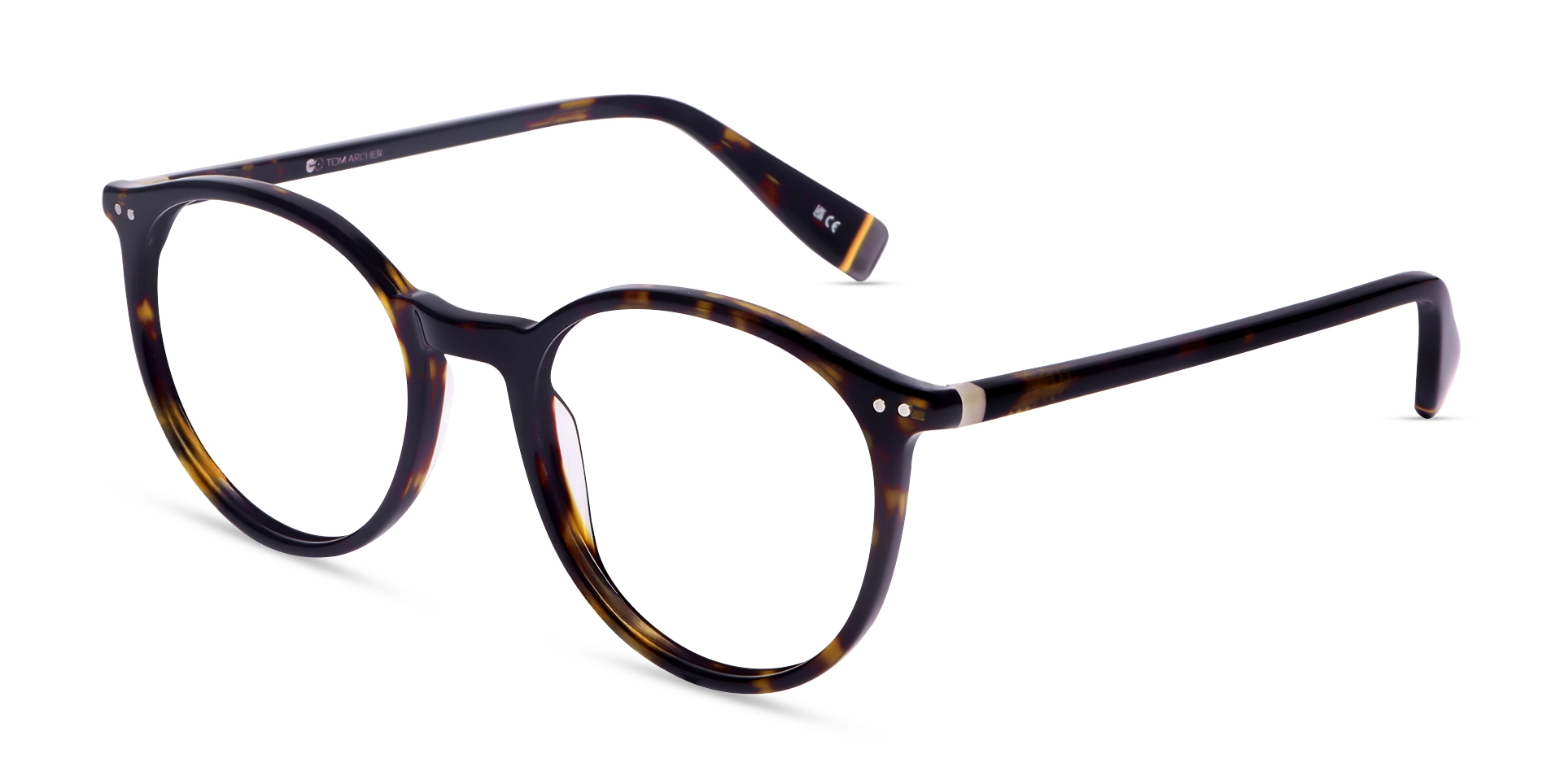 Dark Tortoise Round Full rim Glasses-3