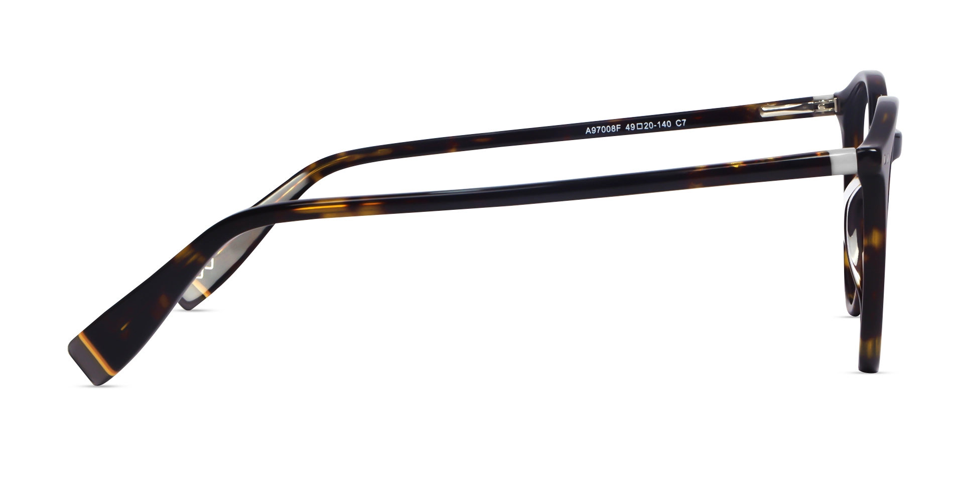 Dark Tortoise Round Full rim Glasses-4
