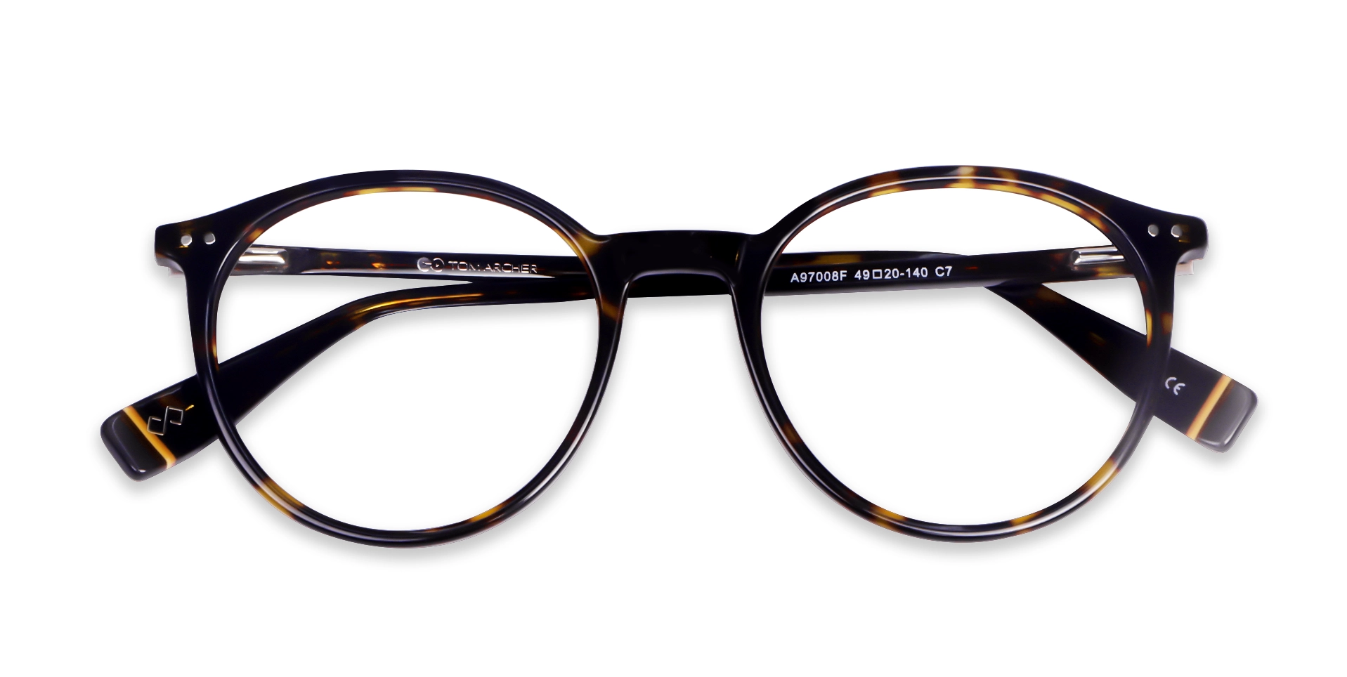 Dark Tortoise Round Full rim Glasses-6