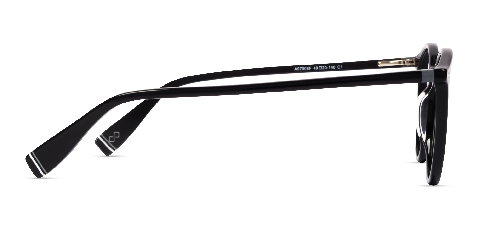shiny black round glasses frames-4