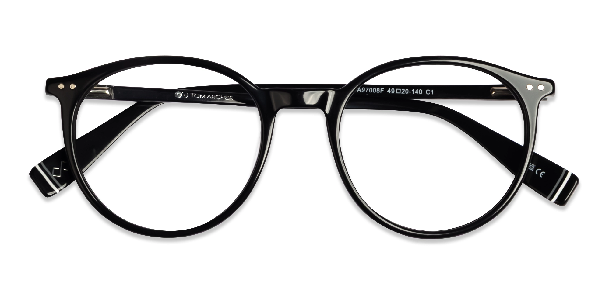 shiny black round glasses frames-6