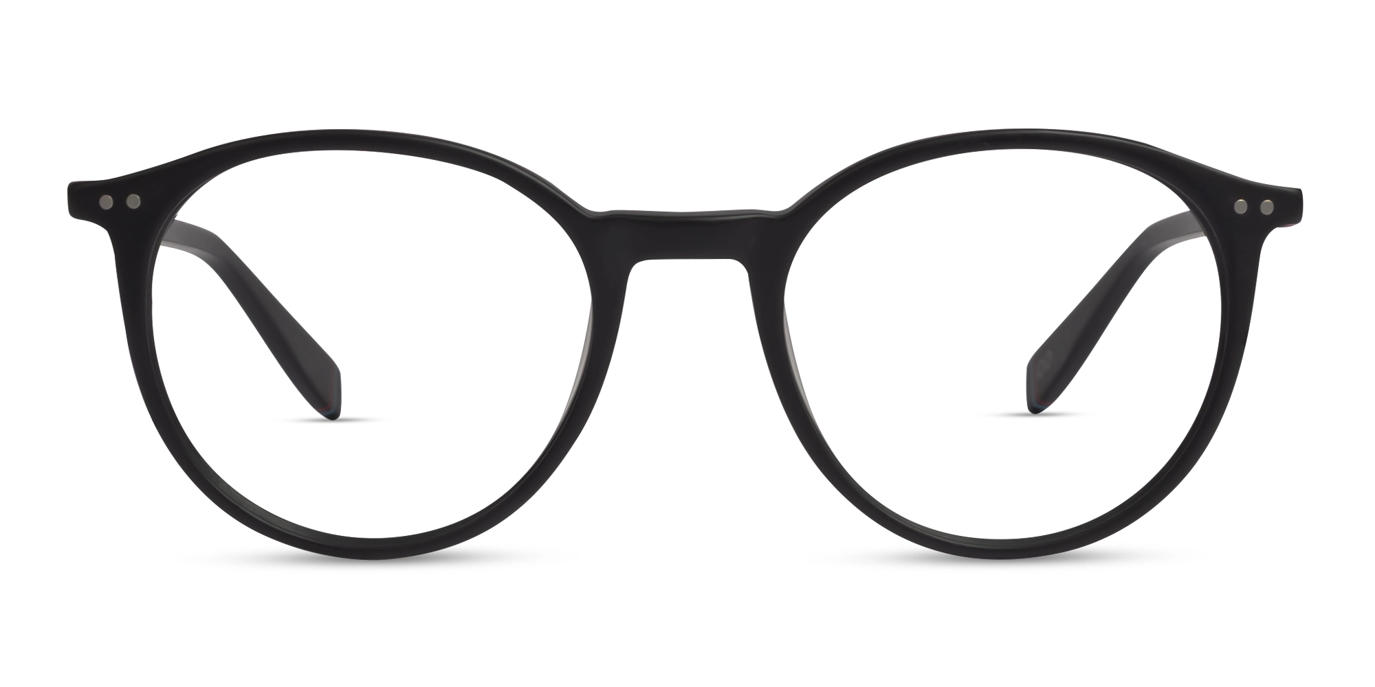 Matte Dark Grey Round Glasses frames-21