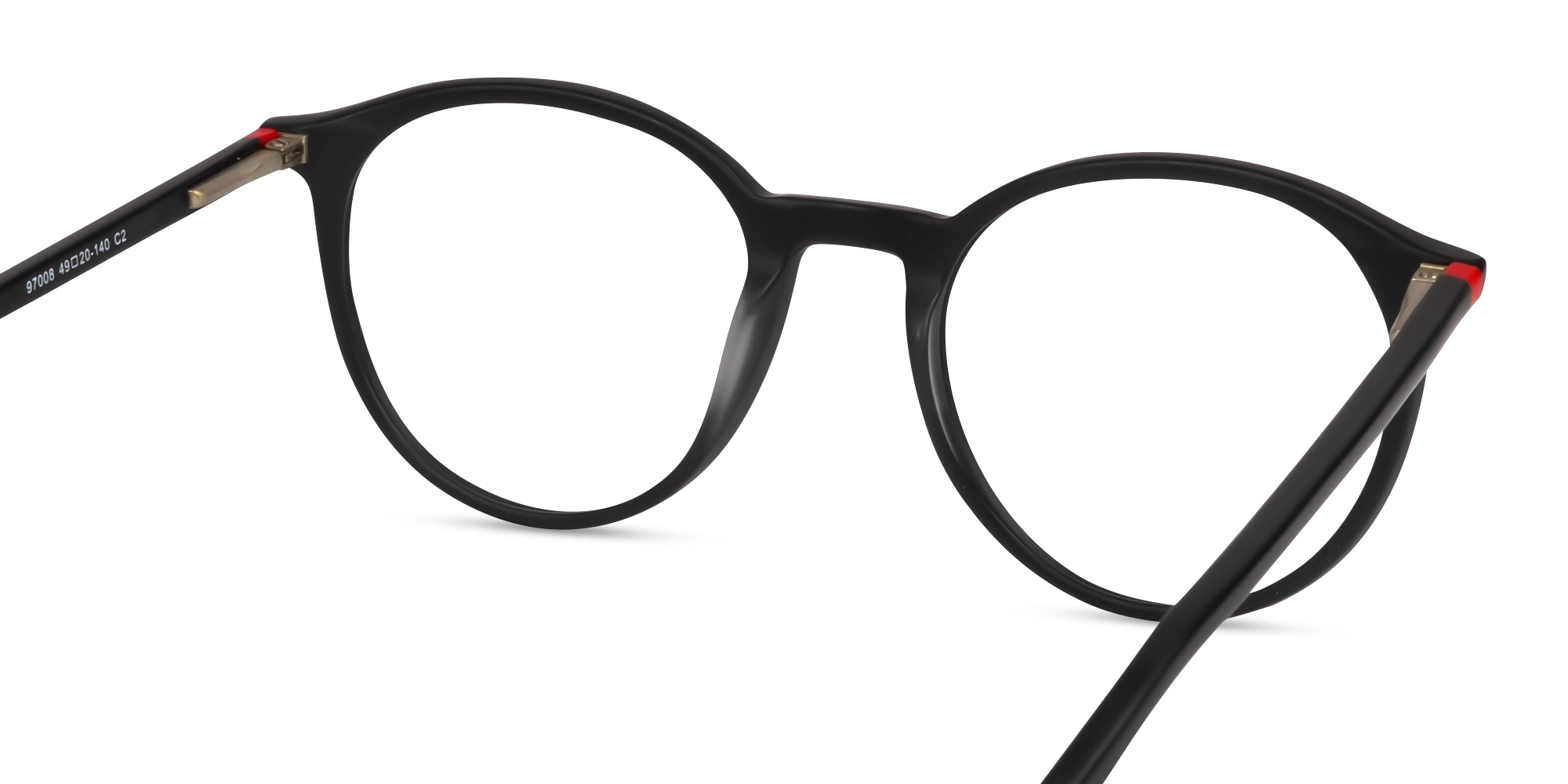 Matte Dark Grey Round Glasses frames-21