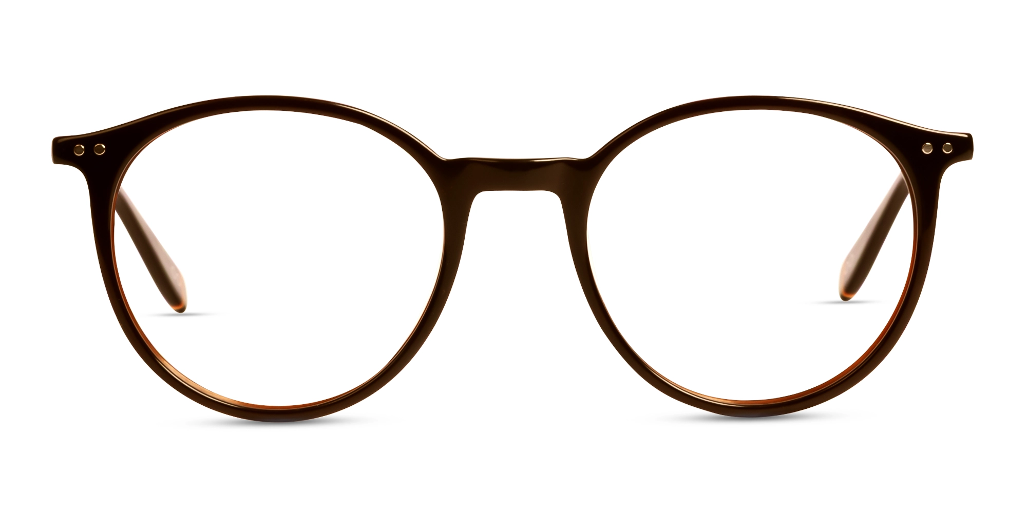 dark brown round full rim glasses frames-1