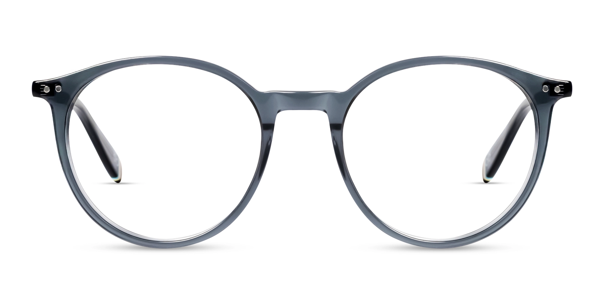crystal grey round shape glasses-3