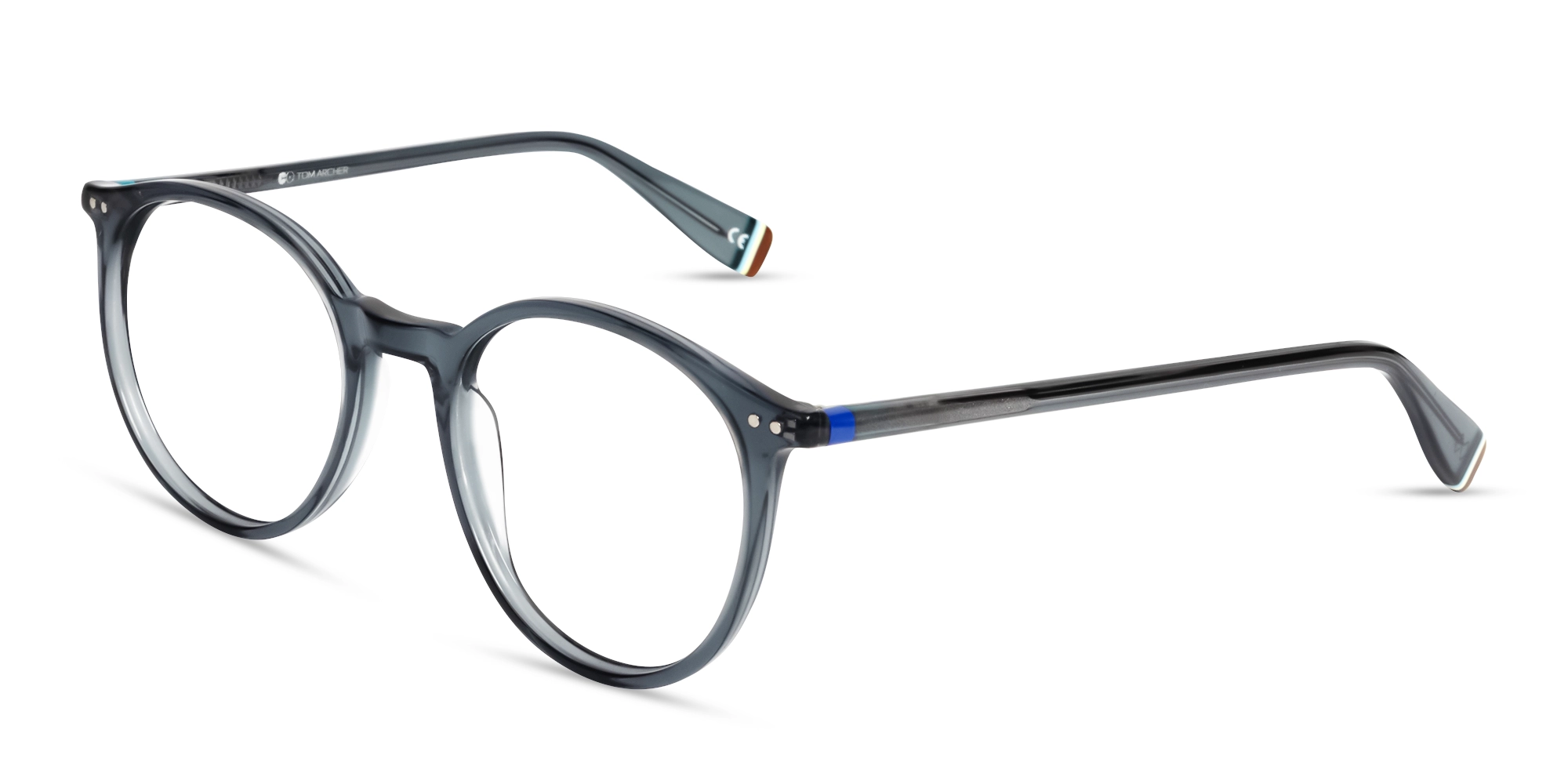 crystal grey round shape glasses-3