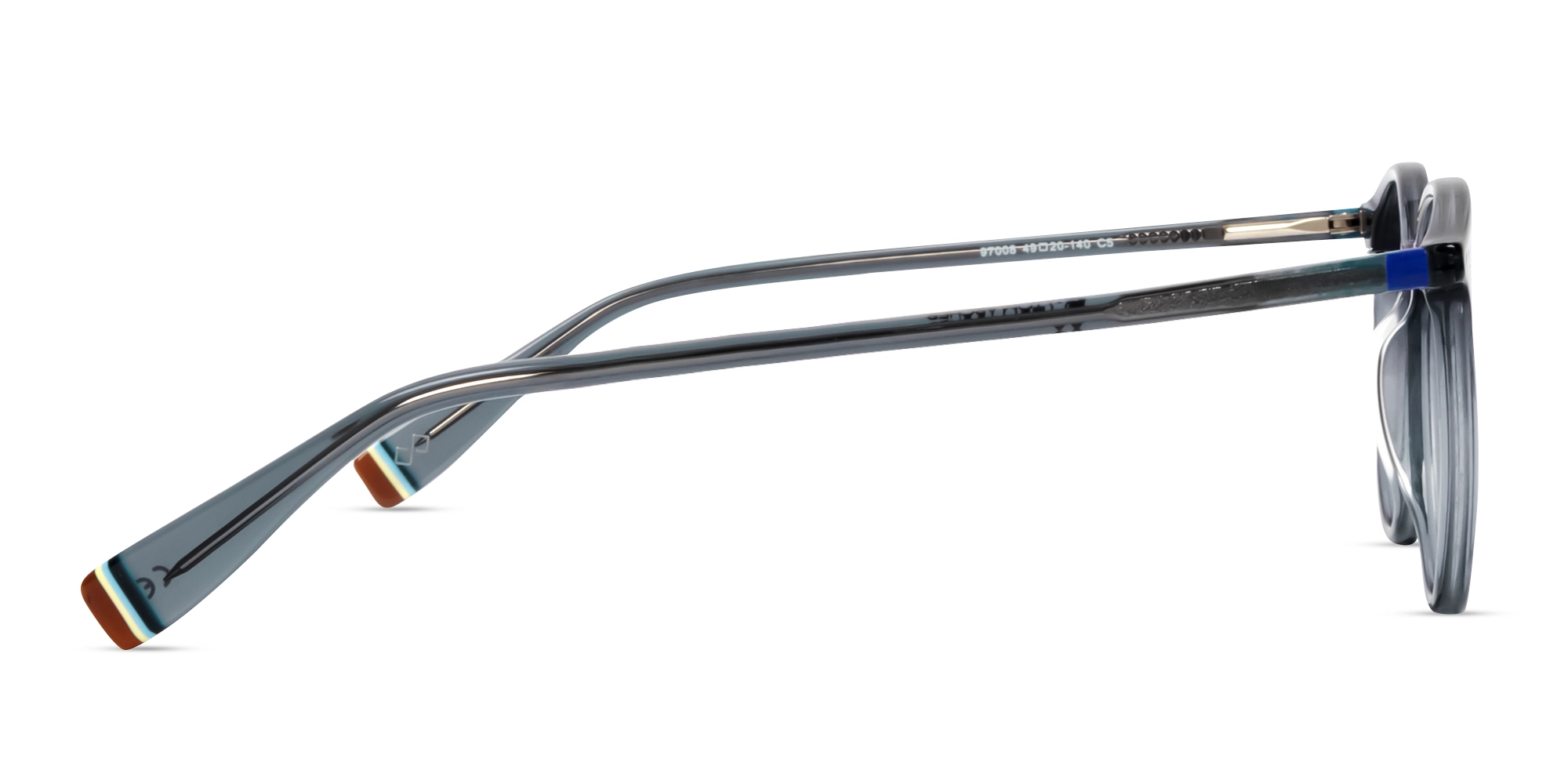 crystal grey round shape glasses-3