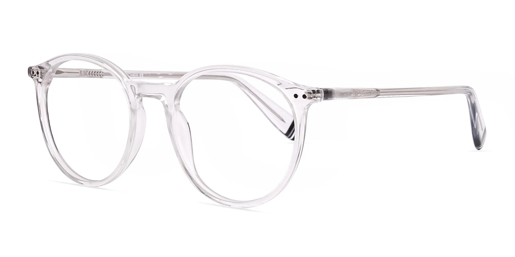 transparent round shape glasses-18
