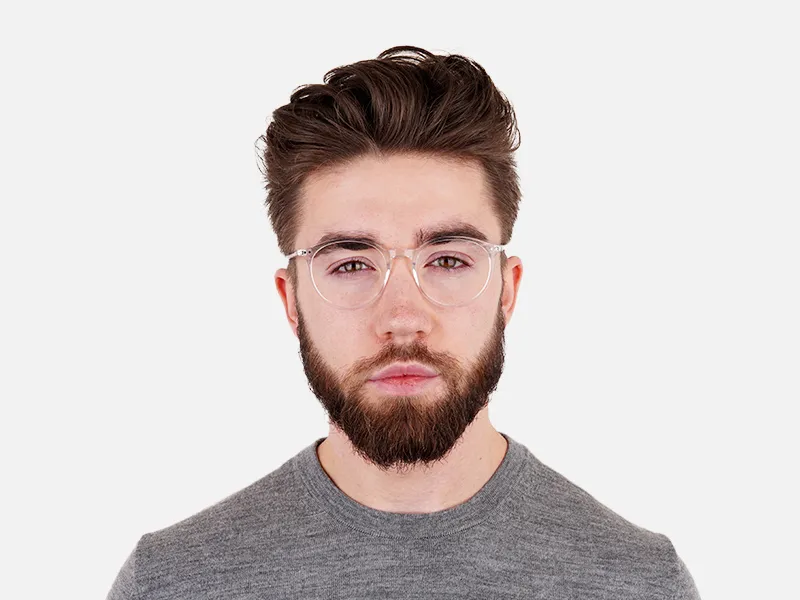 transparent round shape glasses-18