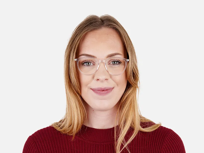 transparent round shape glasses-18