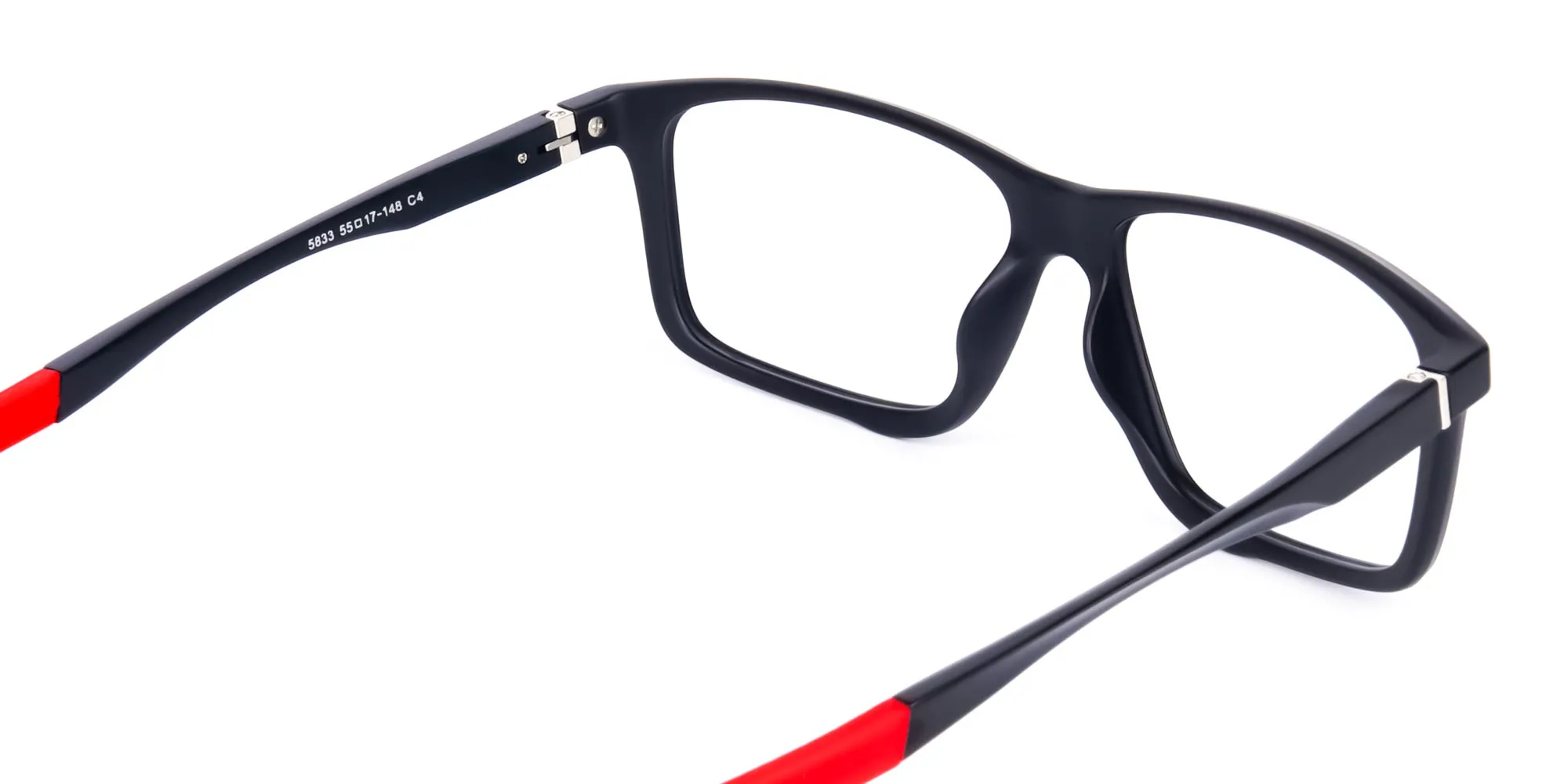 Black and Red Sports Glasses in Rectangle Shape-2