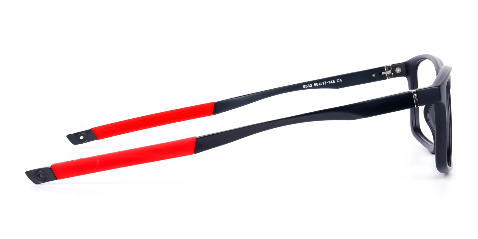 Black and Red Sports Glasses in Rectangle Shape-2