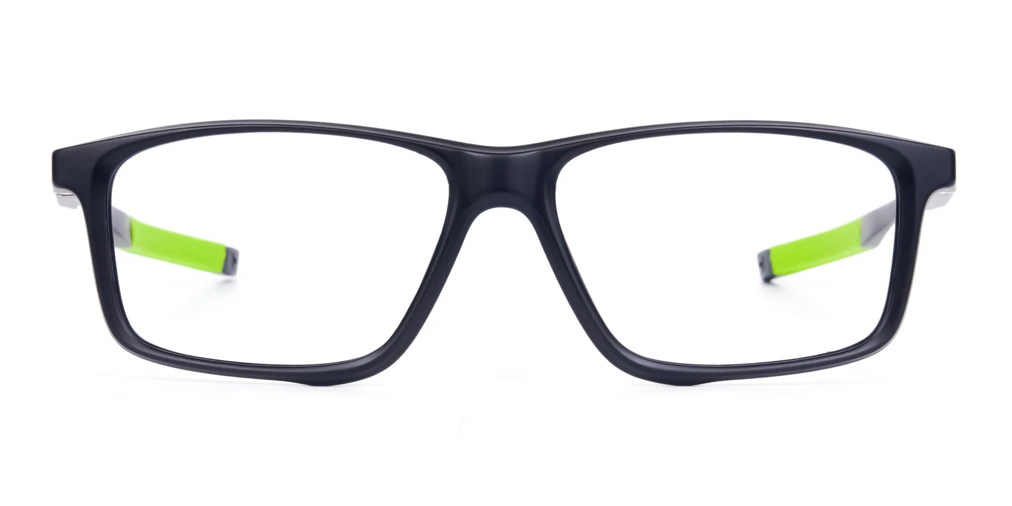 Black Green Rectangular Rimmed Glasses-2 Black Green Rectangular Rimmed Glasses-2