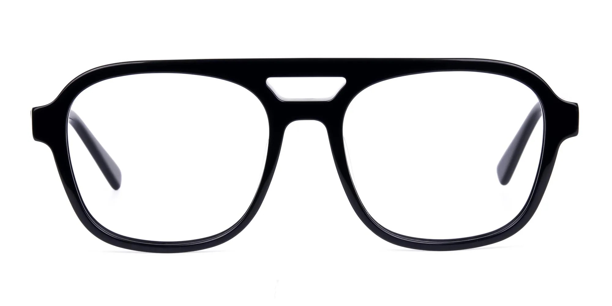 A28024F/1 - Full Rim Simple Black Pilot Glasses Frame