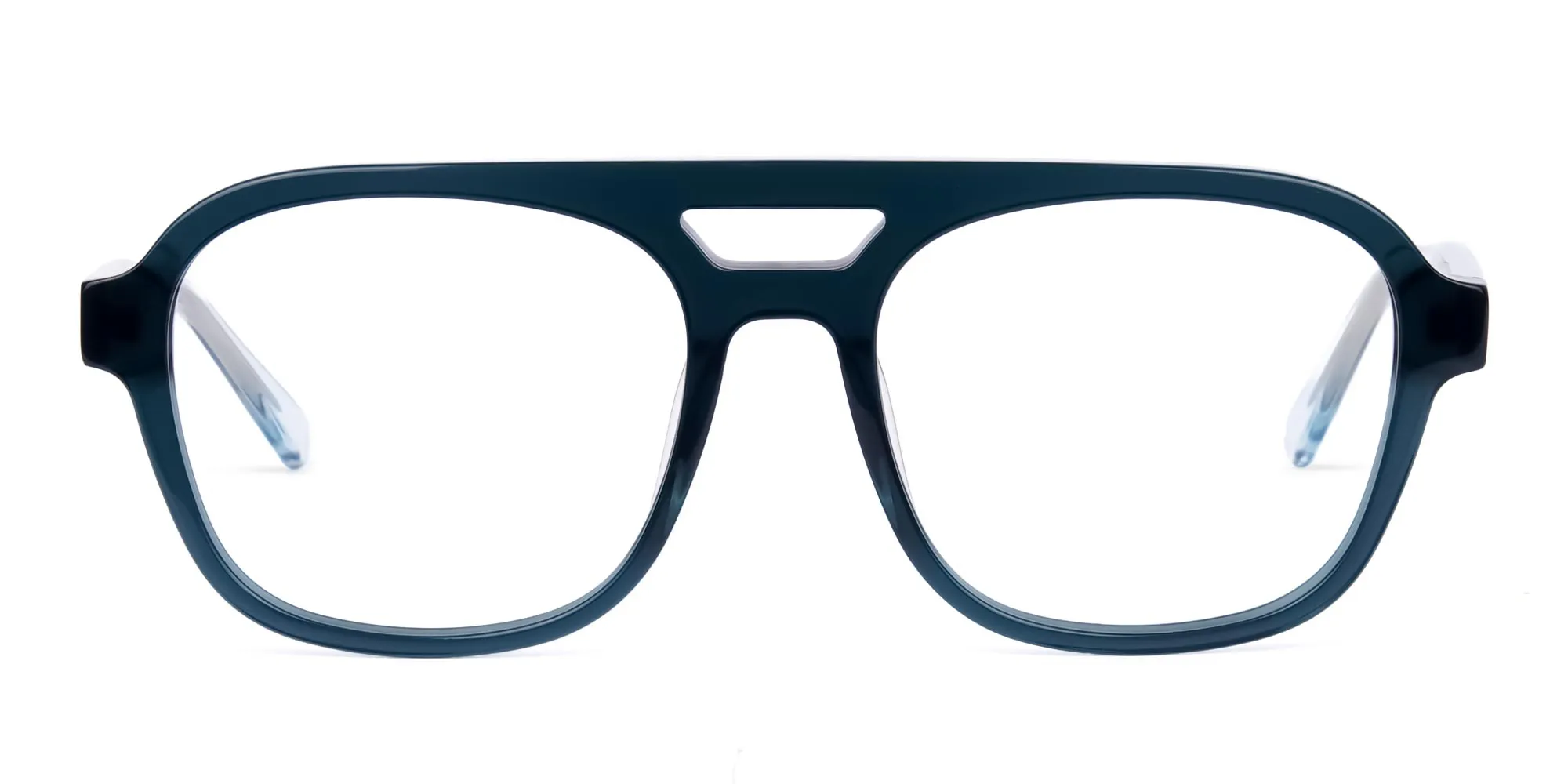 A28024F/3 - Full Rim Dark Green Pilot Glasses Frame