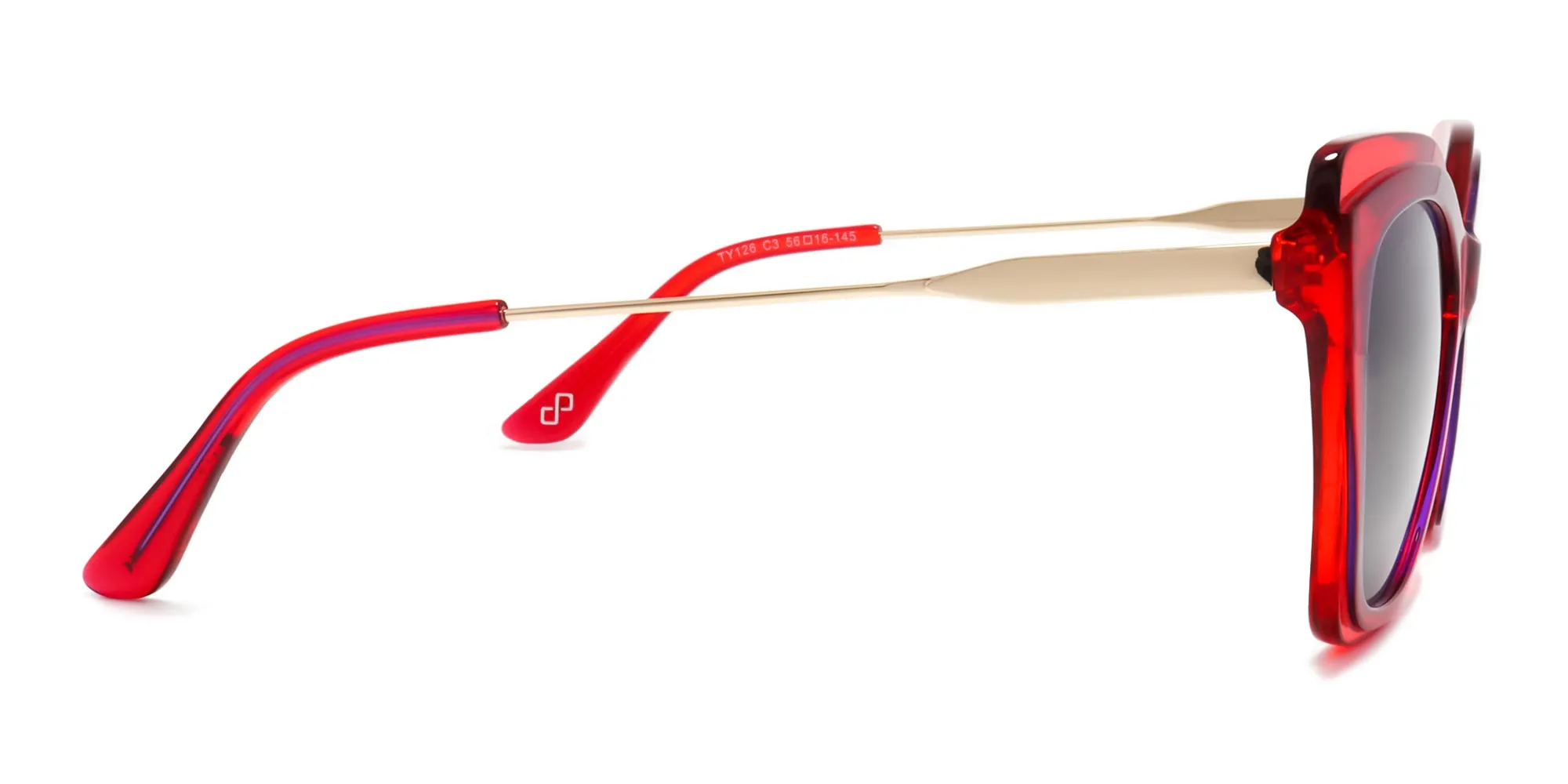 Red Frame Sunglasses-2