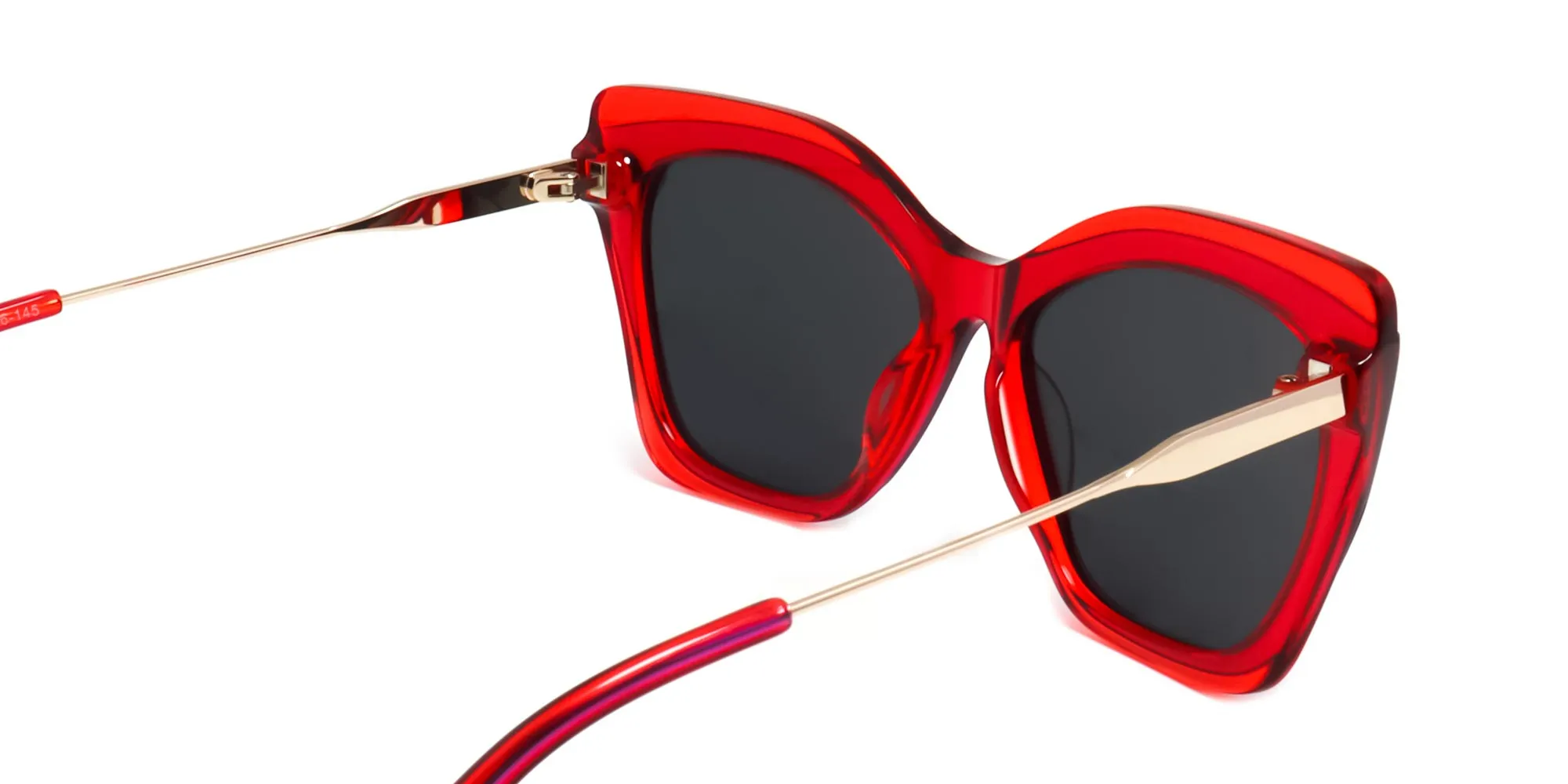 Red Frame Sunglasses-2