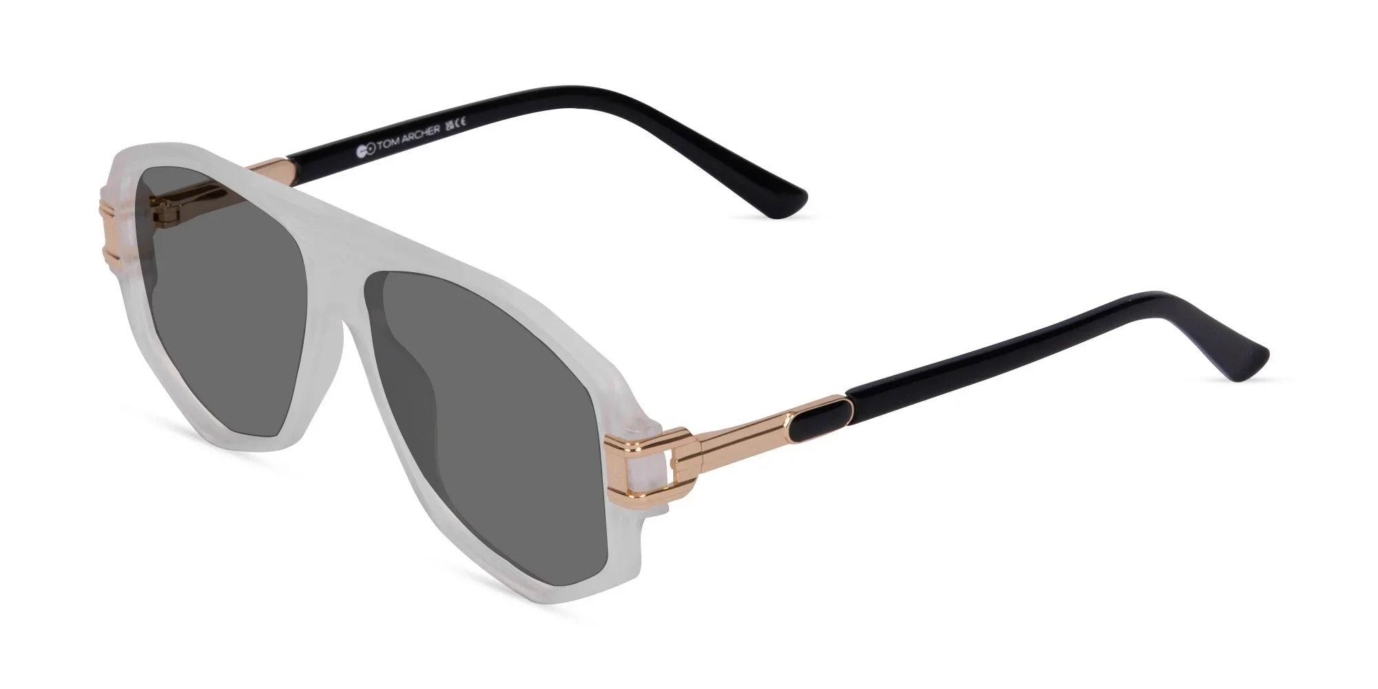 Oversized Flat Top Square Sunglasses-3