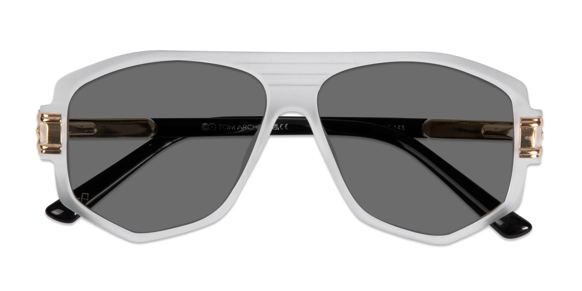 Oversized Flat Top Square Sunglasses-4