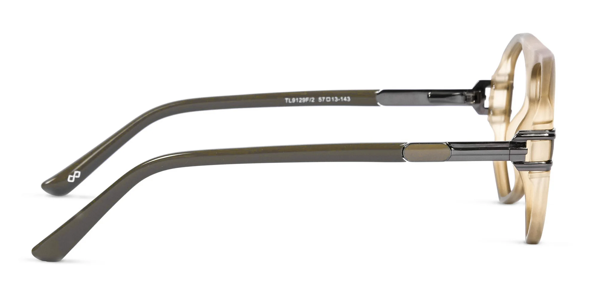 Matte Caramel Brown Geometric Glasses-2