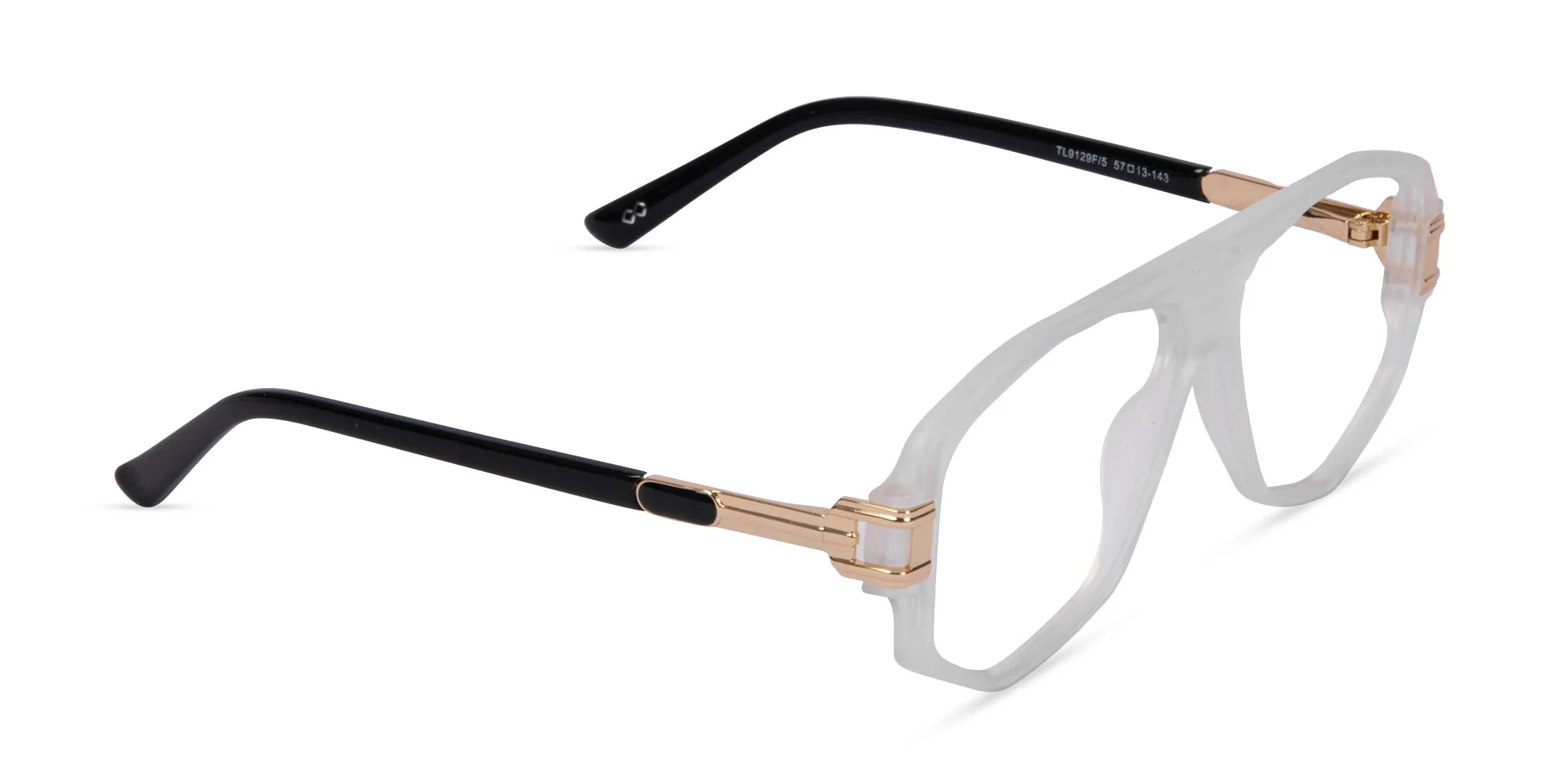 Matte Web Gray Geometric Glasses-2