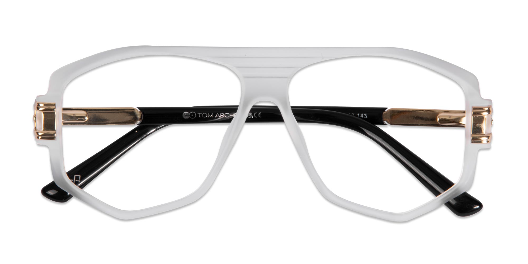 Matte Web Gray Geometric Glasses-6