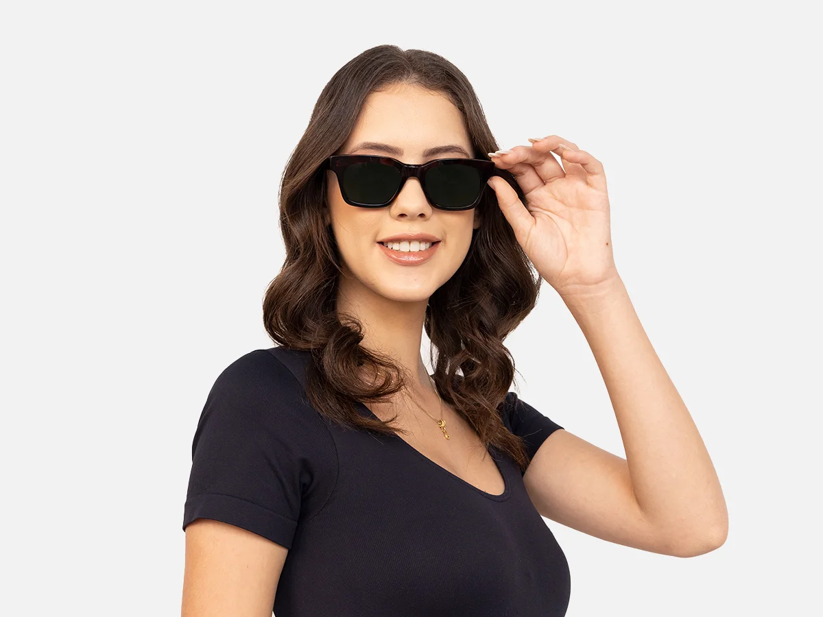 Square Tortoise Shell Sunglasses-54