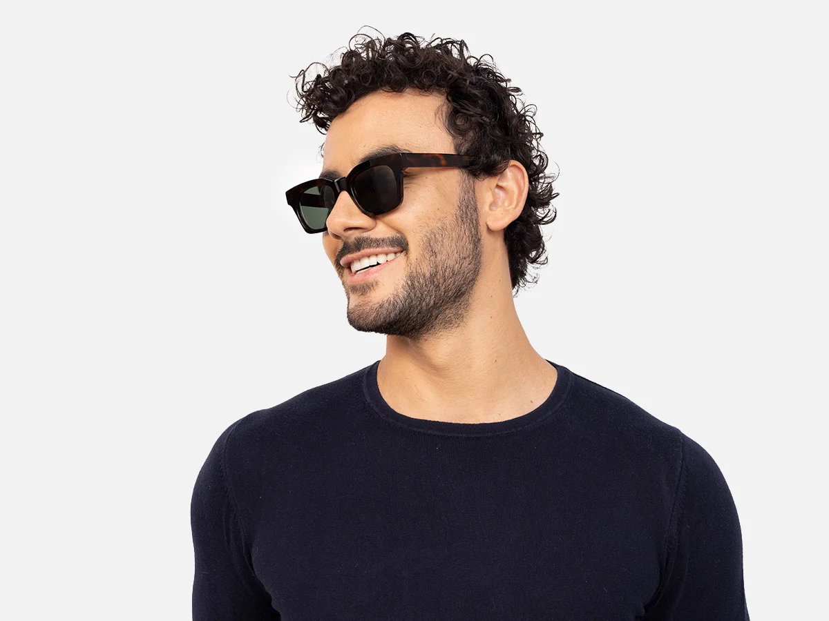 Square Tortoise Shell Sunglasses-42