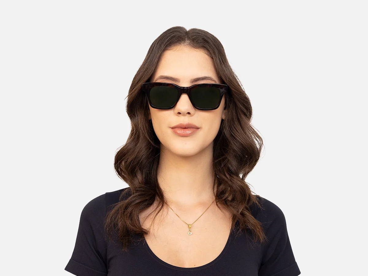 Square Tortoise Shell Sunglasses-51
