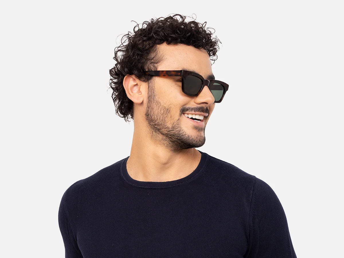 Square Tortoise Shell Sunglasses-43